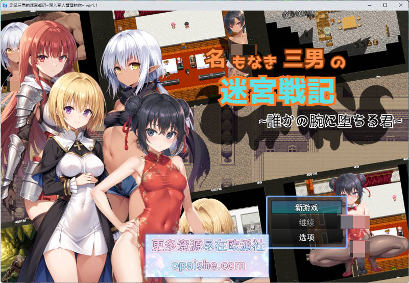 无名三男的迷宫战记〜堕落于谁人之臂的你〜V1.1 挂载AI汉化版+存档[新汉化][1.6G]